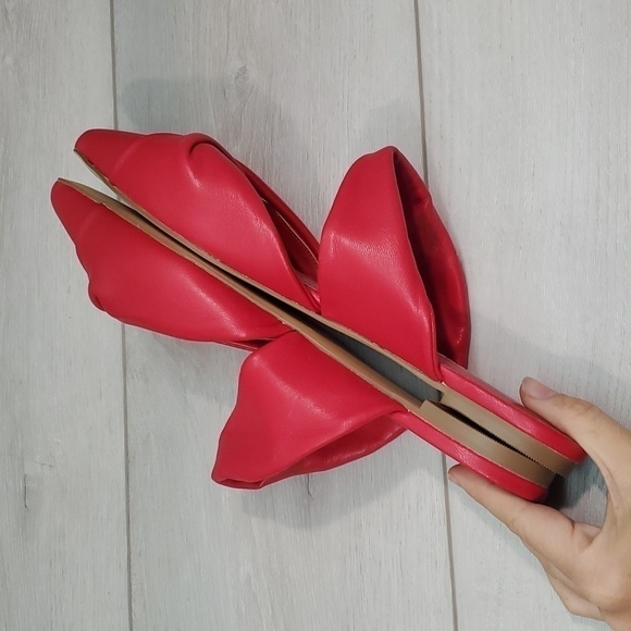 Marc Fisher Women Satera Red Pointed Toe Flats Loafer shoes sz 8M - Picture 9 of 13